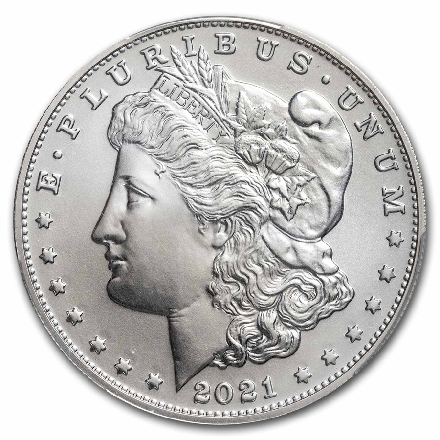2021-(CC) Silver Morgan Dollar MS-70 PCGS (First Day of Issue)