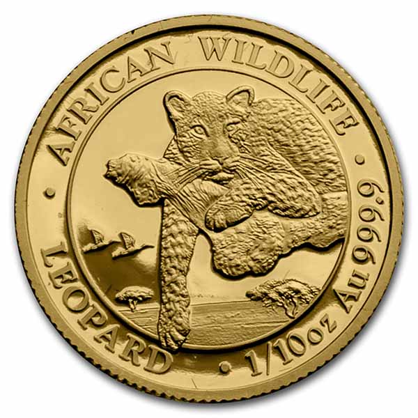 2020 Somalia 4-Coin Gold African Wildlife Leopard Prestige Set