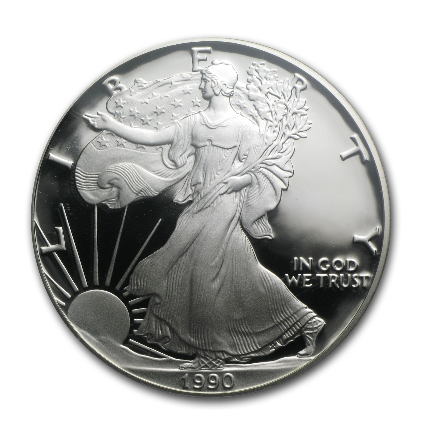1990-S Proof American Silver Eagle PR-70 PCGS