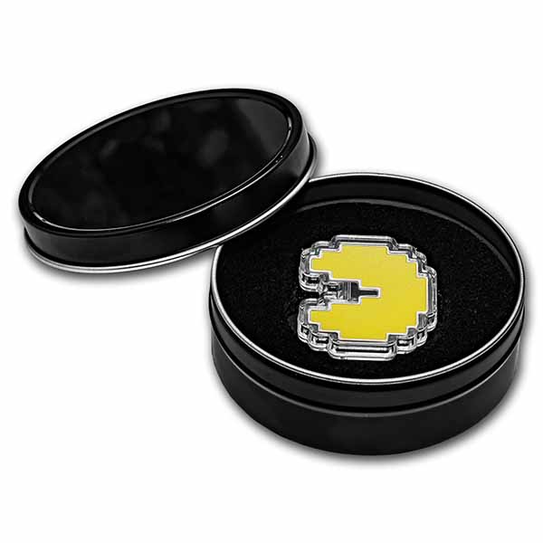 2021 Niue Colorized 1 oz Silver $2 PAC-MAN™ Shaped Coin