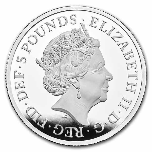 2022 2 oz Silver Royal Tudor Beasts Seymour Panther Prf (Box/COA)