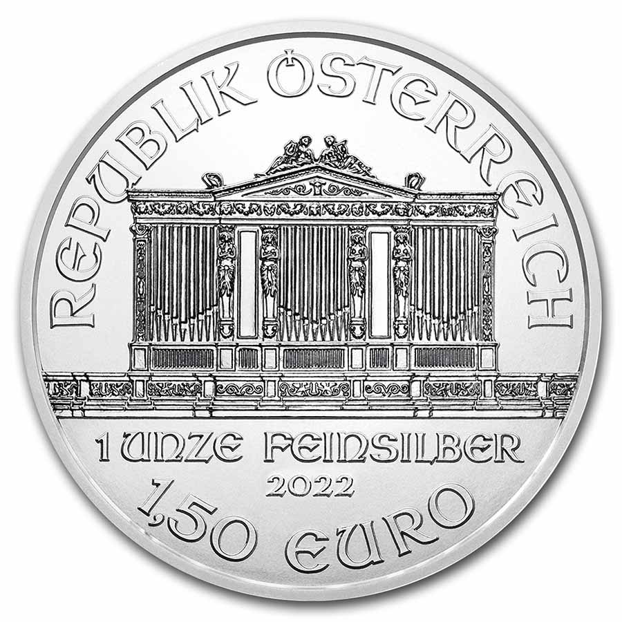 2022 Austria 1 oz Silver Philharmonic BU