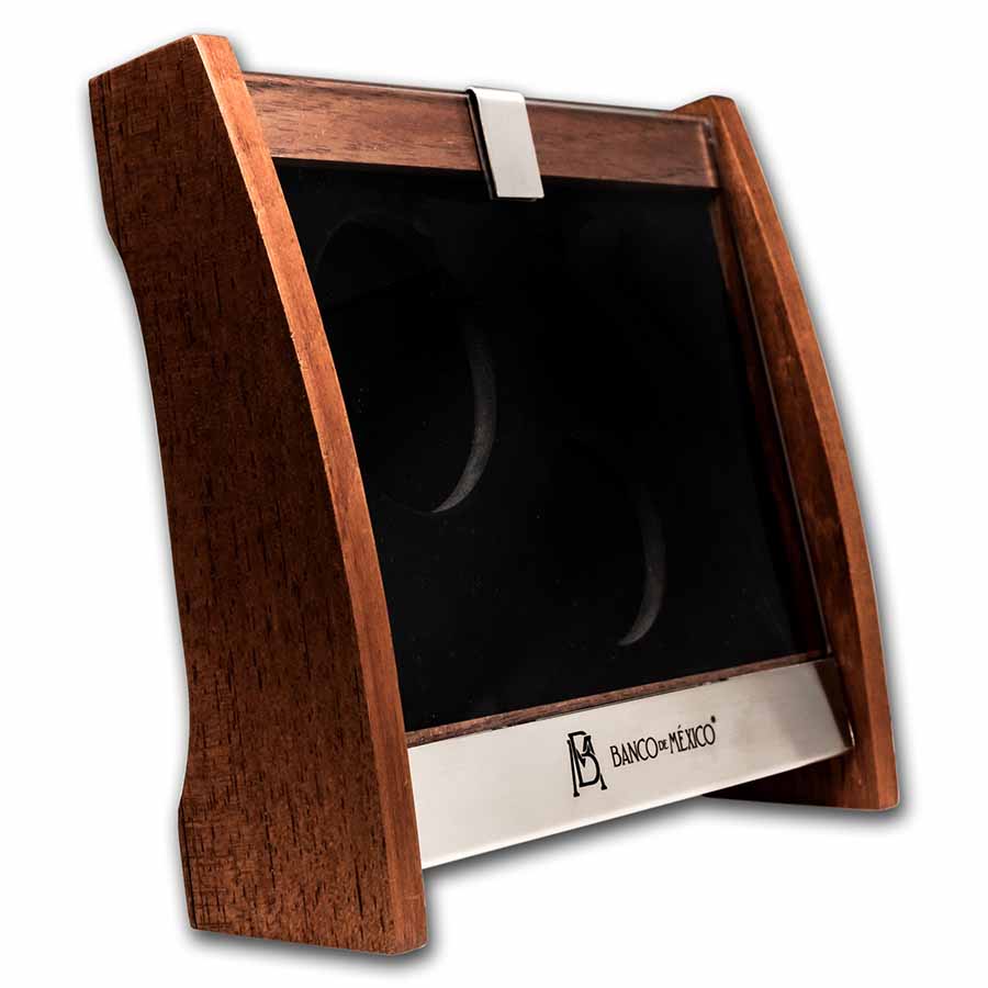OGP Box - Silver Libertad Wooden Display Box (Empty)