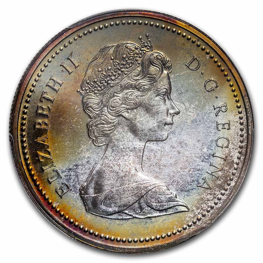 1972 Canada Silver Dollar Voyager SP-67 (Beautifully Toned)