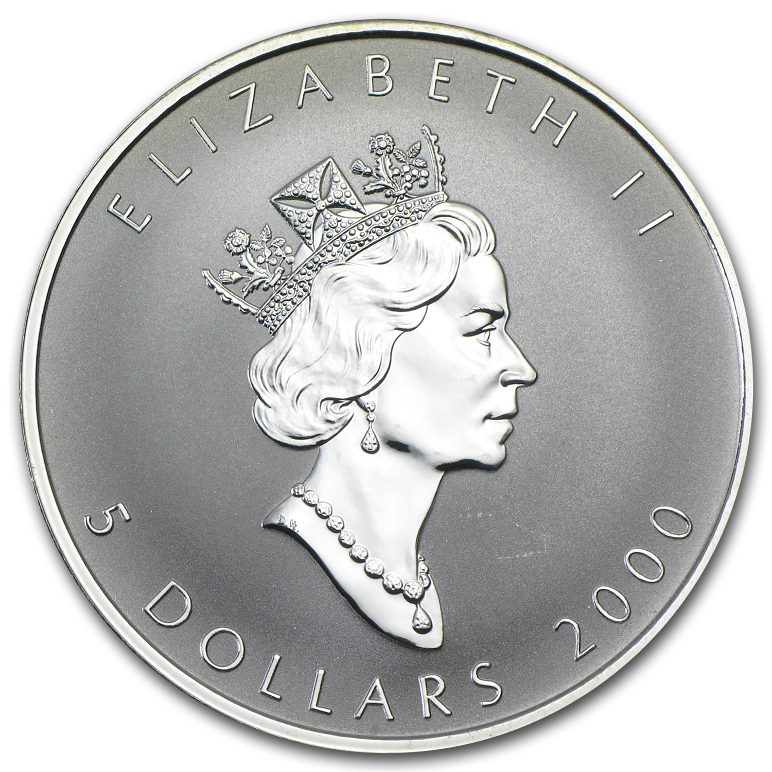 2000 Canada 1 oz Silver Maple Leaf Lunar Dragon Privy