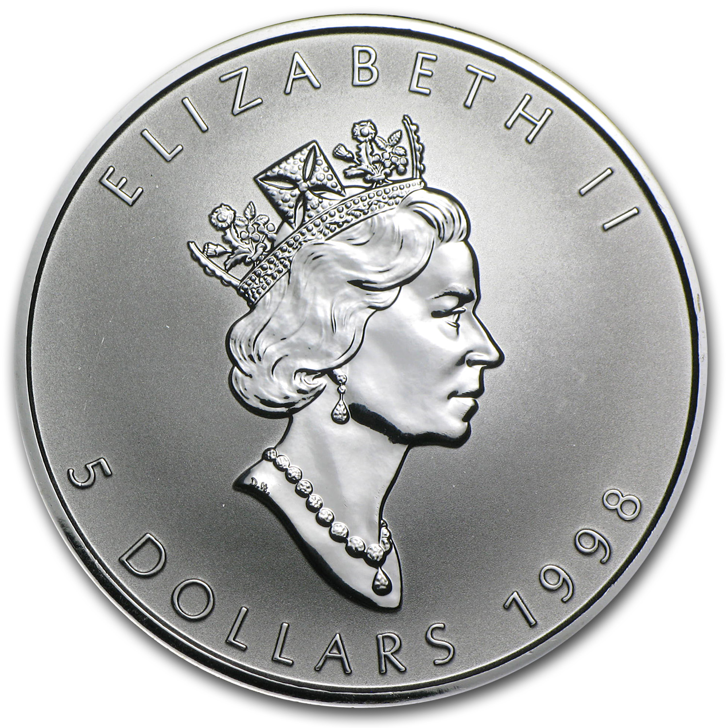 1998 Canada 1 oz Silver Maple Leaf Lunar Tiger Privy