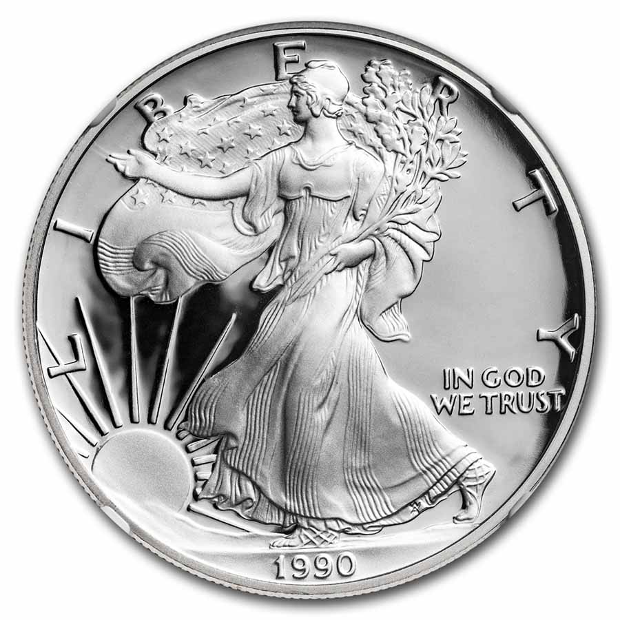 1990-S Proof American Silver Eagle PF-70 NGC