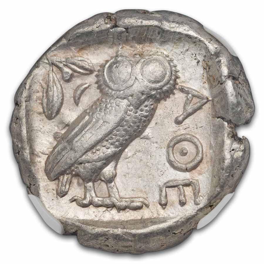 Attica, Athens Silver Tetradrachm Owl (440-404 BC) Ch XF NGC 5/4
