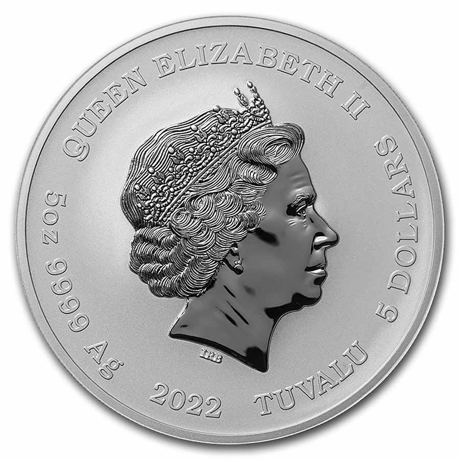 2022 Tuvalu 5 oz Silver Gods of Olympus BU (Hera)