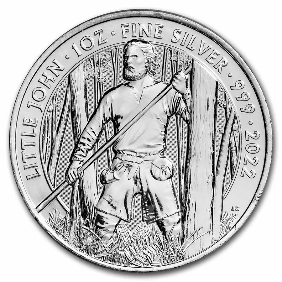 2022 Great Britain 1 oz Silver Myths & Legends: Little John BU
