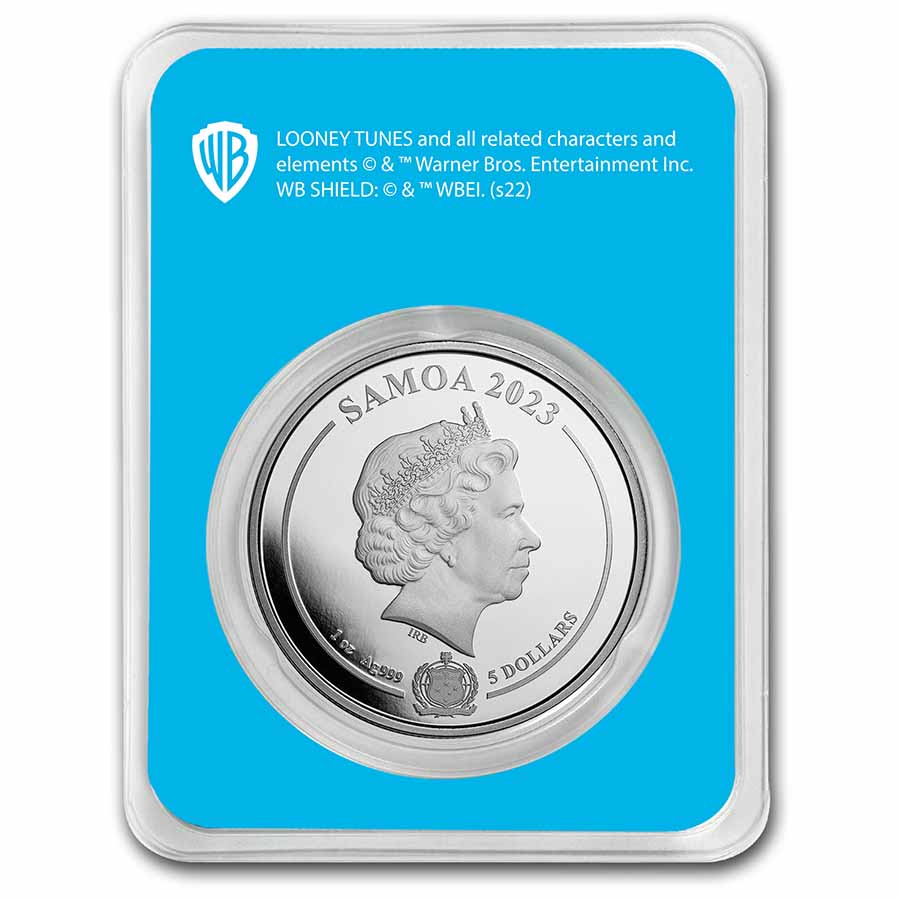 2023 Samoa 1 oz Silver Looney Tunes Tweety Colorized with TEP