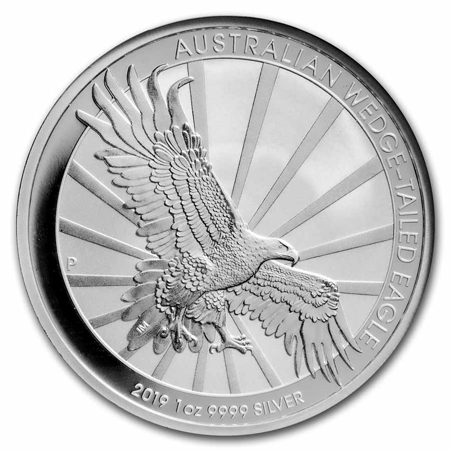 2019-P Australia 1 oz Silver Wedge Tailed Eagle MS-70 NGC