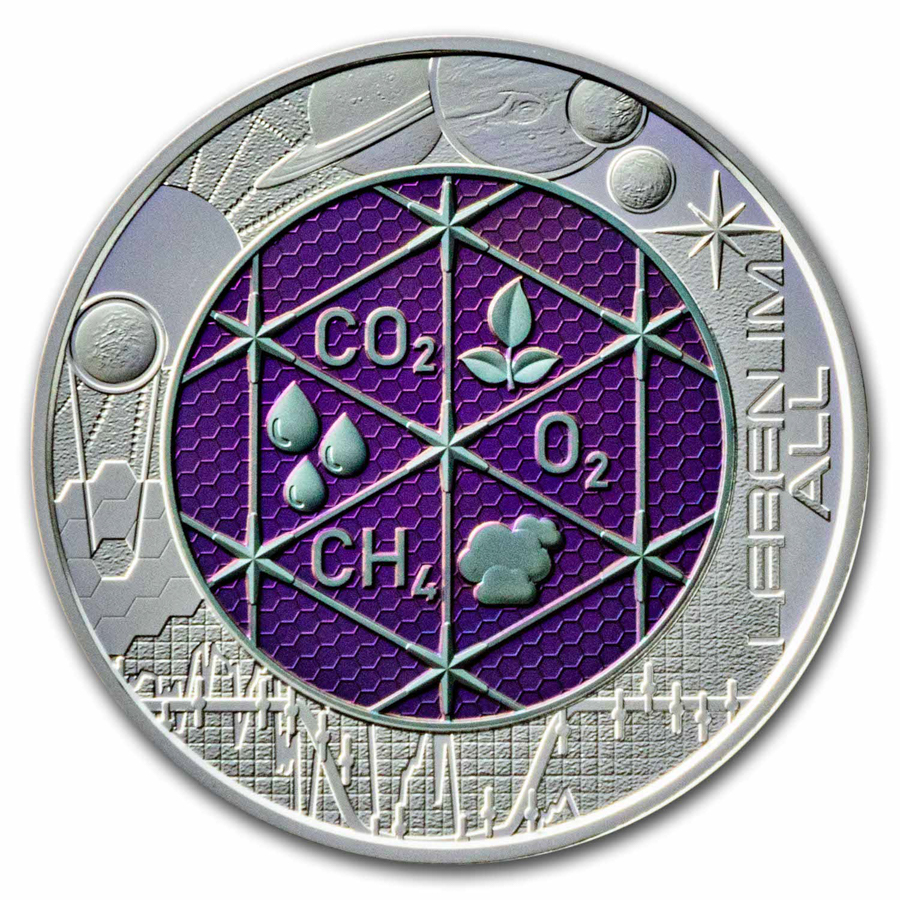 2022 Austria Silver/Niobium Extraterrestrial Life €25 BU