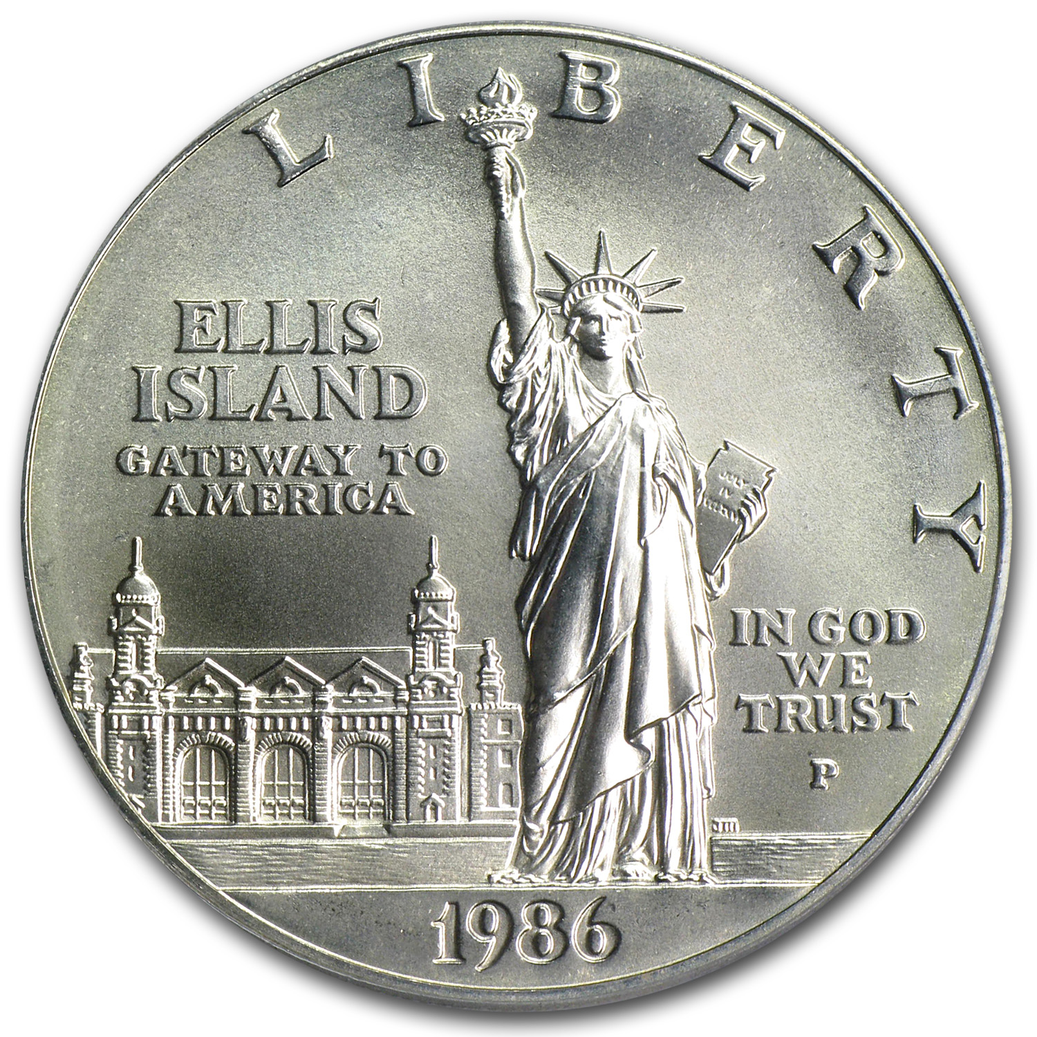 1986-P Statue of Liberty $1 Silver Commem MS-69 PCGS