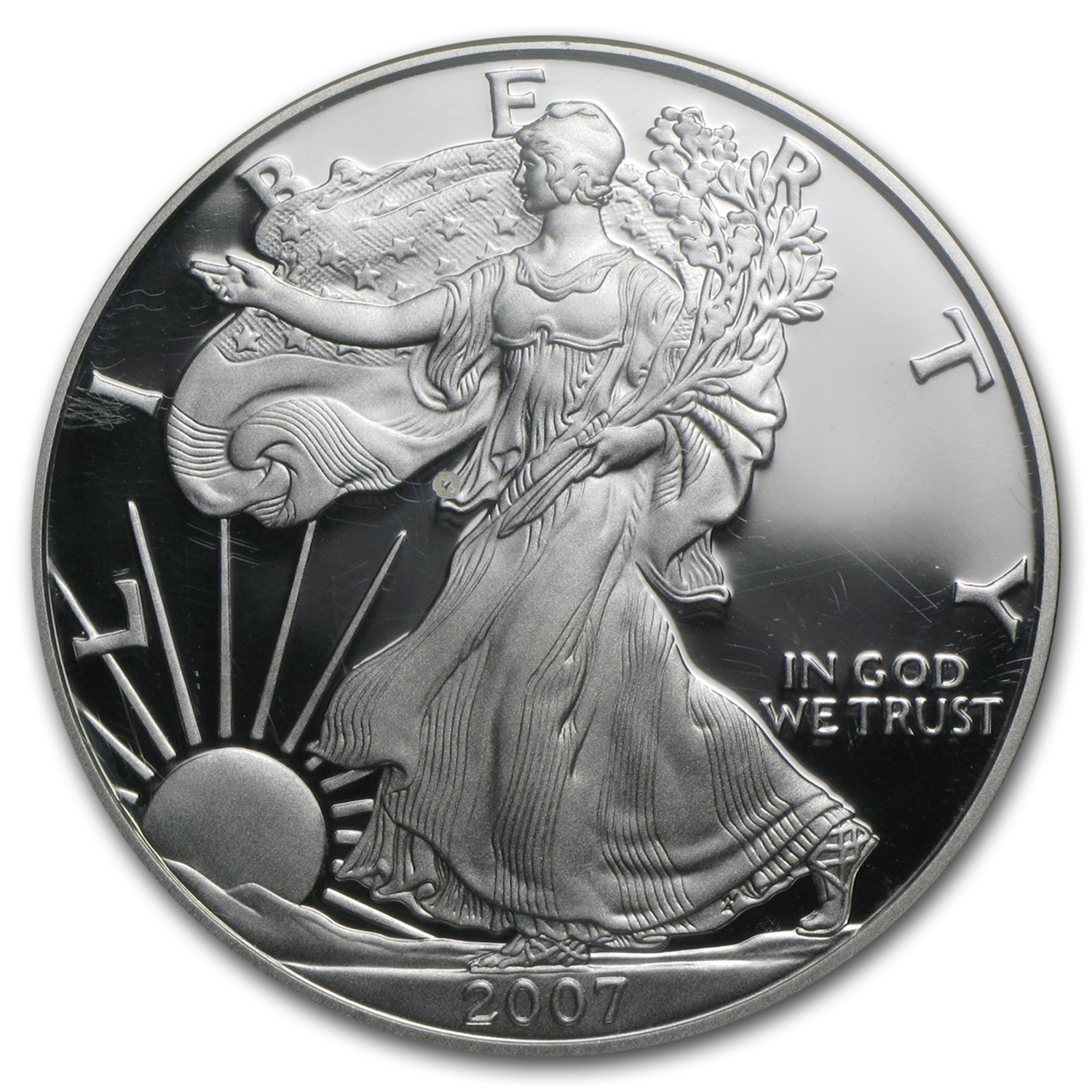 2007-W Proof American Silver Eagle PF-70 NGC (ER)