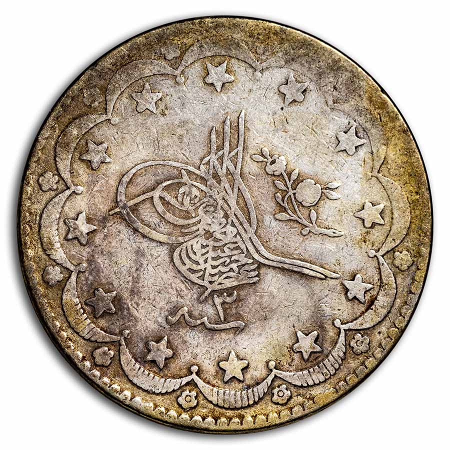Turkey Silver 20 Kurush Avg Circ