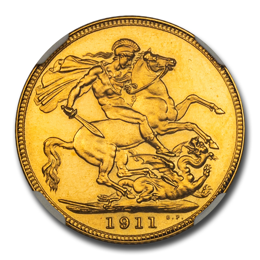 1911 Great Britain Gold Sovereign George V PF-67 NGC