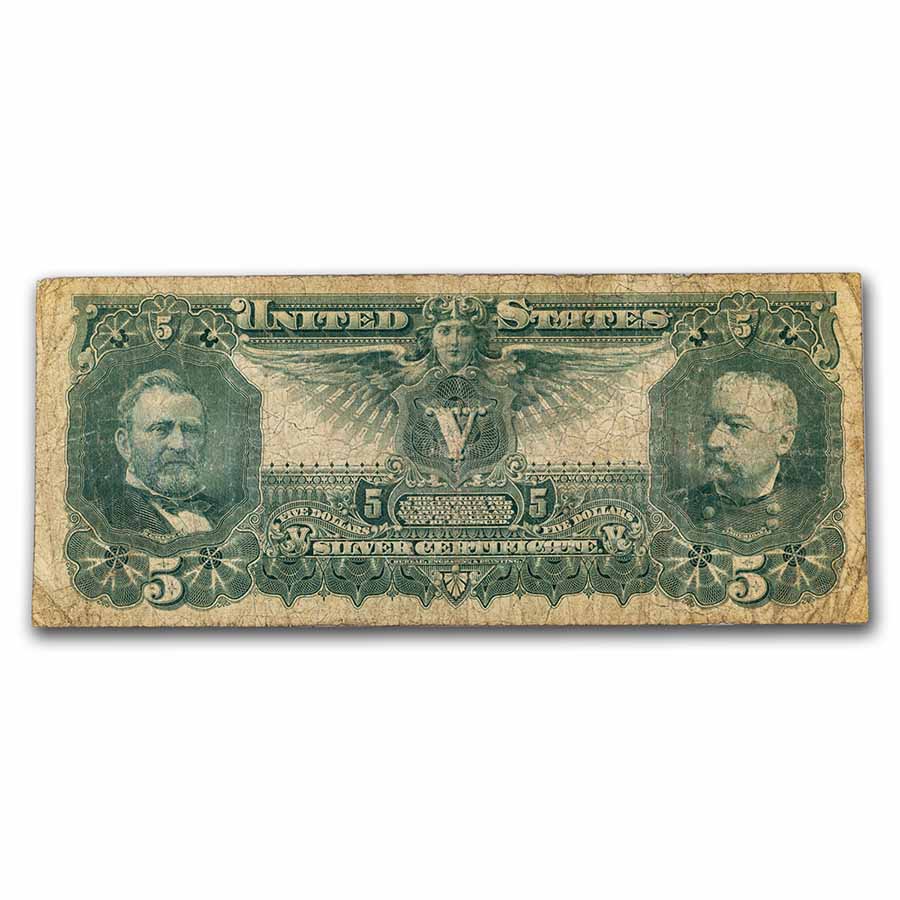 1896 $5.00 Silver Certificate Educational Note Fine (Fr#268)
