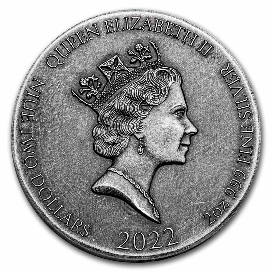 2022 2 oz Silver Coin - Biblical Series (Samson & Gates of Gaza)
