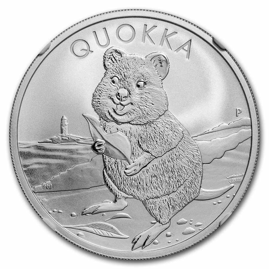 2020 Australia 1 oz Silver Australian Quokka MS-70 PCGS FS