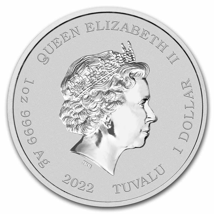2022 Tuvalu 1 oz Silver The Simpsons: Bart Simpson BU