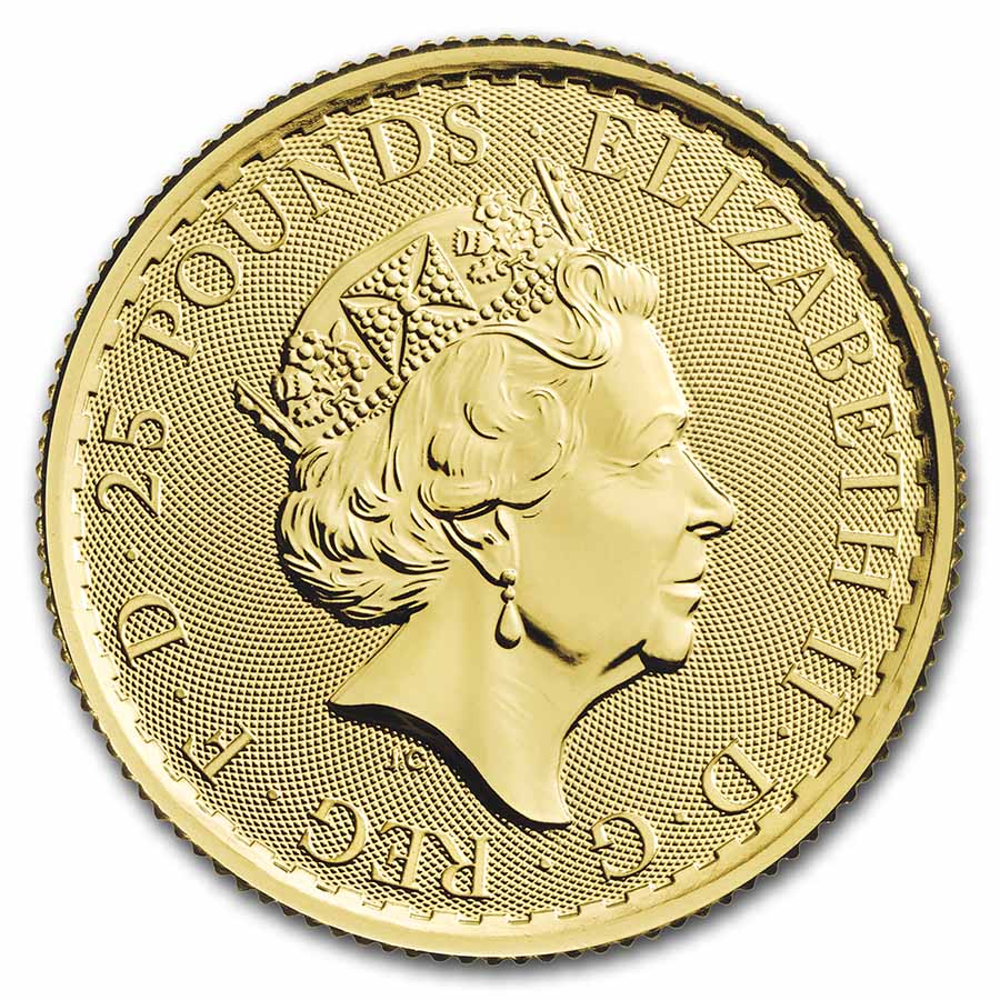 2023 Great Britain 1/4 oz Gold Britannia BU (Queen Elizabeth II)