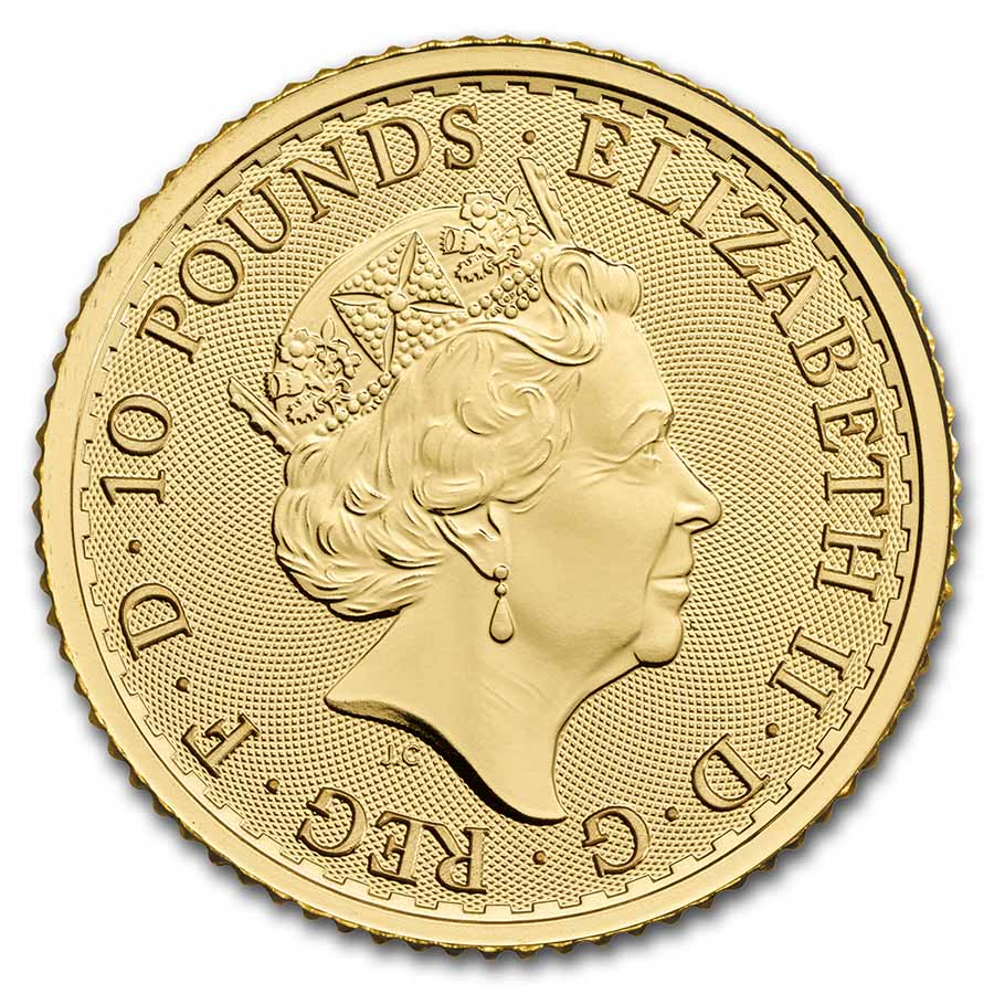 2023 Great Britain 1/10 oz Gold Britannia BU (Queen Elizabeth II)