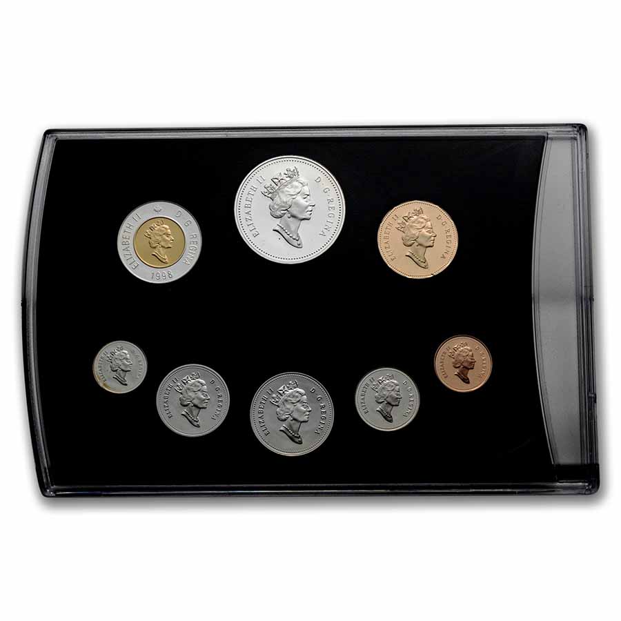 1998 Canada 8-Coin Silver Proof Set (RCMP 125th Anniversary)