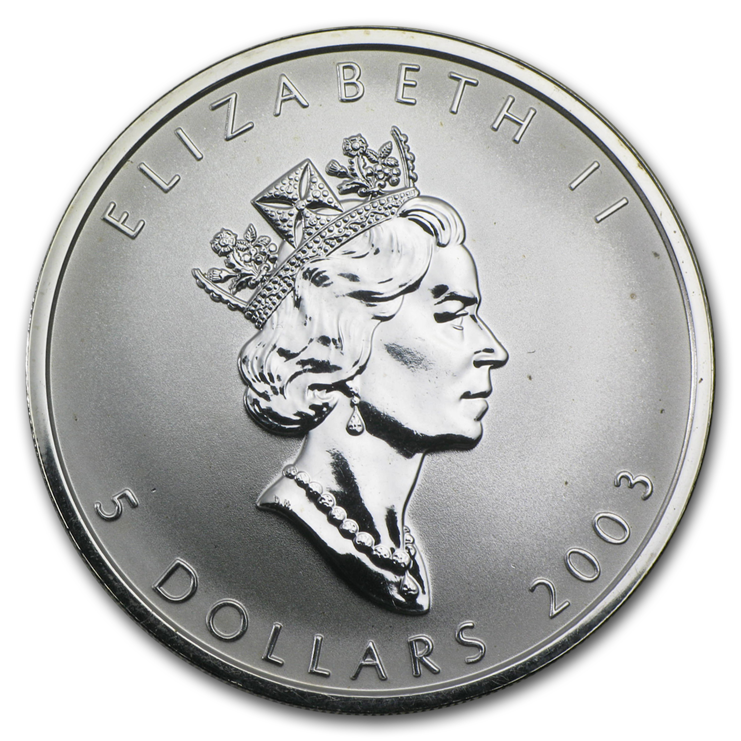 2003 Canada 1 oz Silver Maple Leaf Lunar Sheep Privy