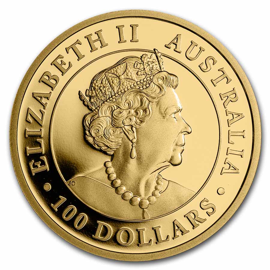 2022 Australia 1 oz Gold Dragon Proof (w/Box & COA)