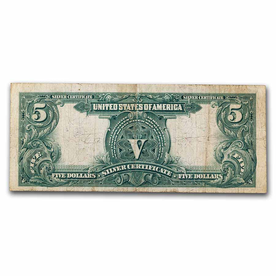 1899 $5.00 Silver Cert. Chief Running Antelope VF (Fr#273)