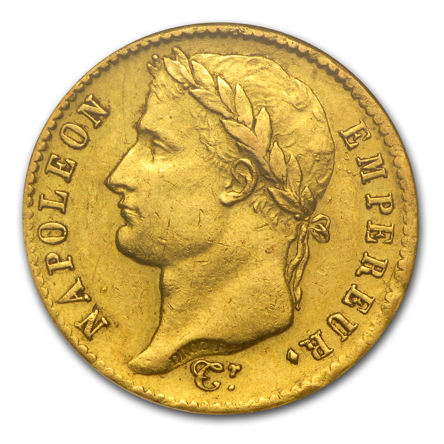 1807-1815 France Gold 20 Francs Napoleon I AU