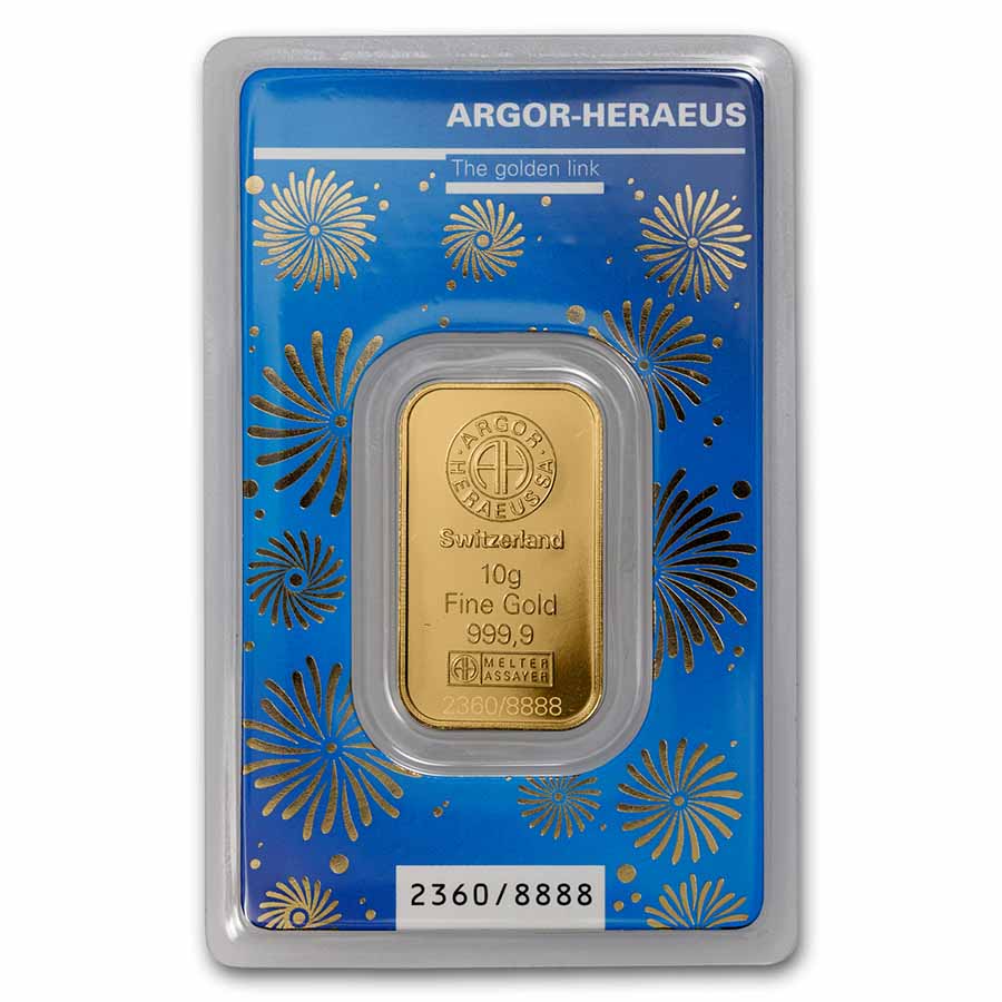 2023 10 gram Gold Bar - Argor-Heraeus Year of the Rabbit (Assay)