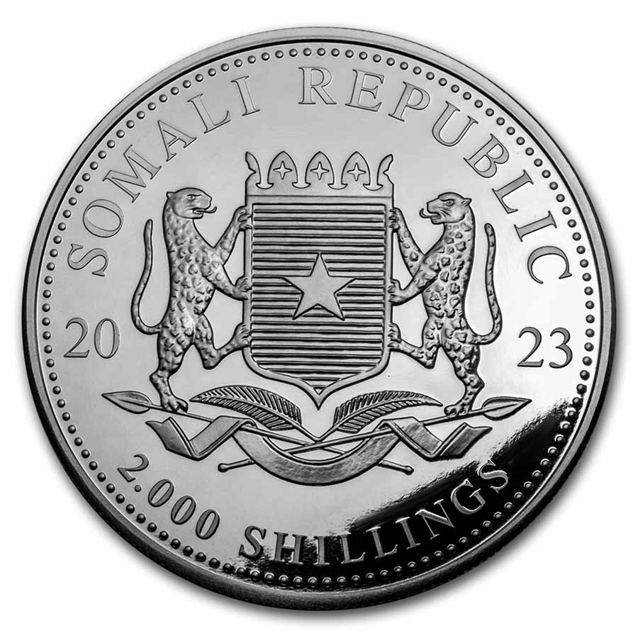 2023 Somalia 1 kilo Silver Elephant (Giant Moon)