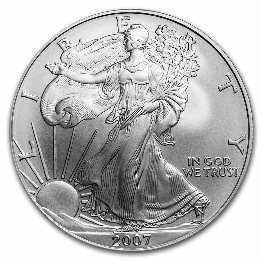 2007-W Burnished American Silver Eagle MS-70 NGC (ER)
