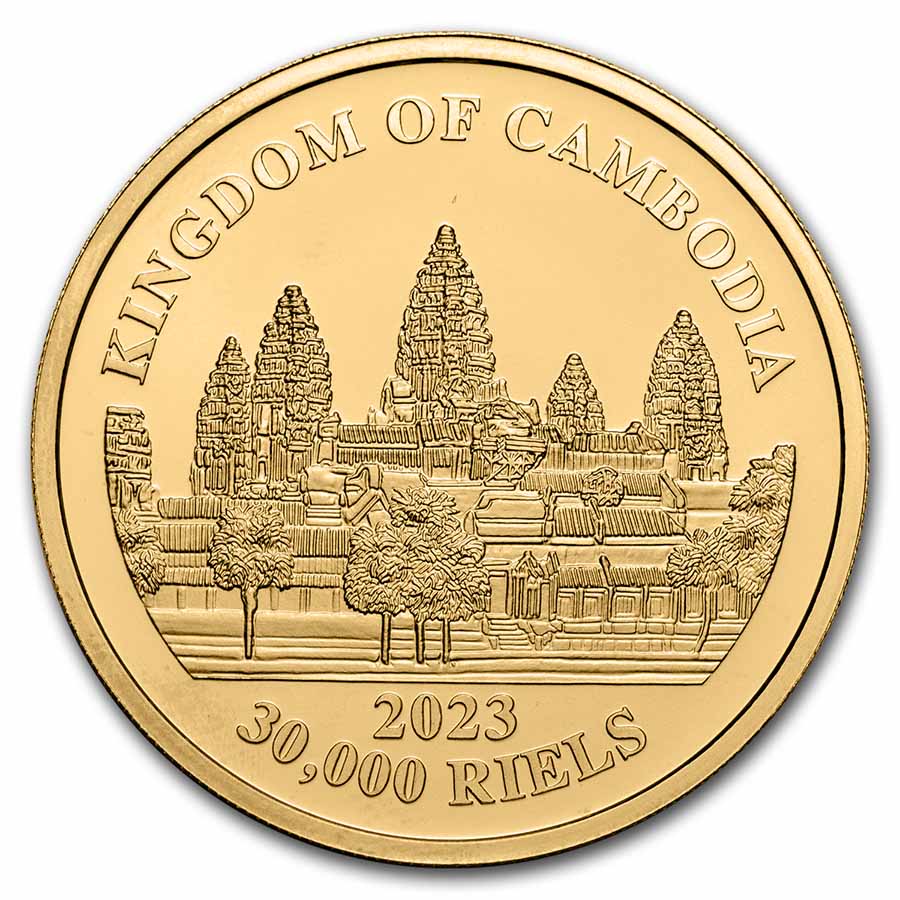 2023 Cambodia 1 oz Gold Lost Tigers BU
