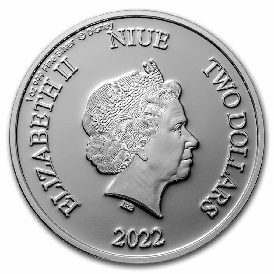 2022 Niue 1 oz Silver $2 101 Dalmatians Series: Plantation