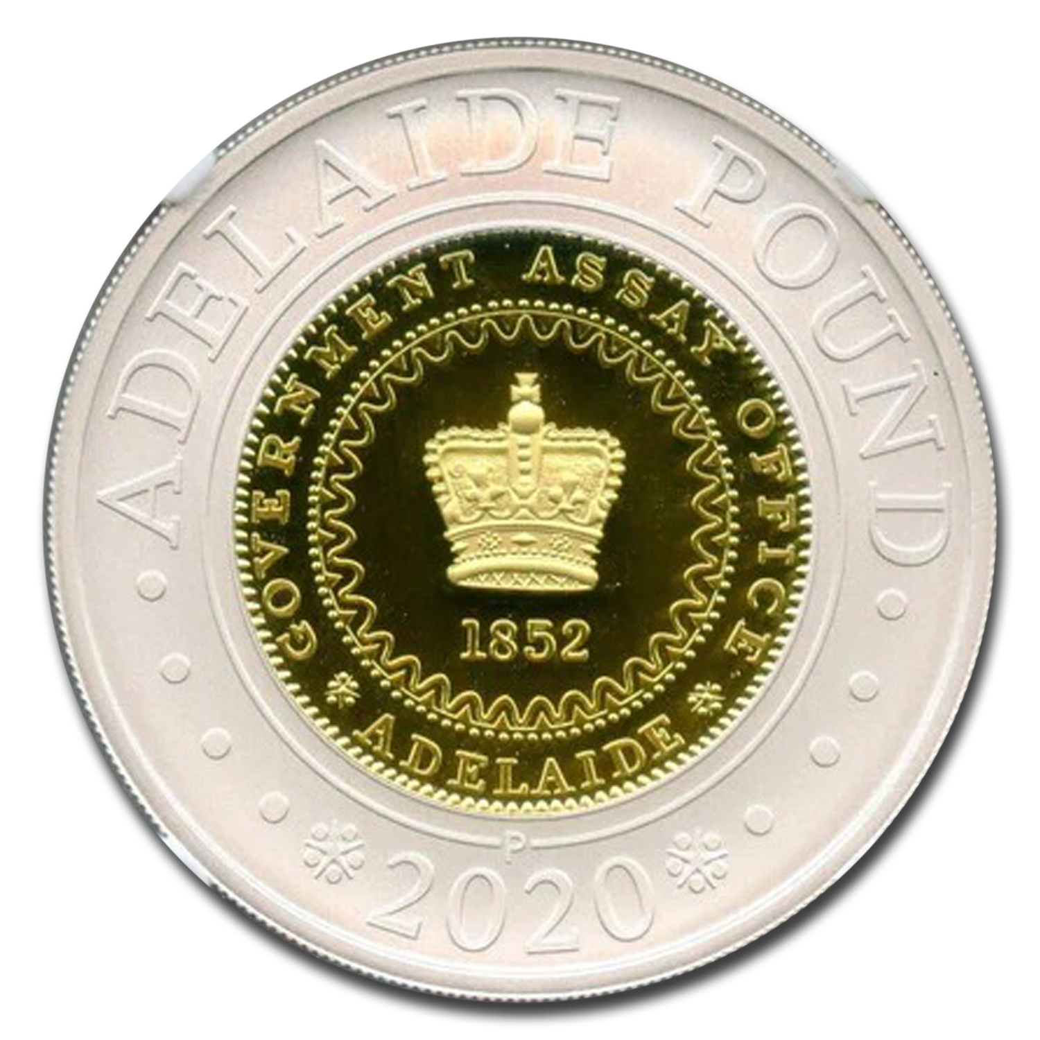 2020-P Australia Bi-Metal Adelaide Pound Commem PF-70 NGC (FDI)