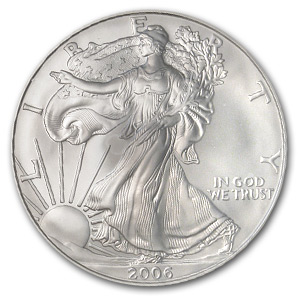 2006-W Burnished American Silver Eagle MS-69 NGC (ER)