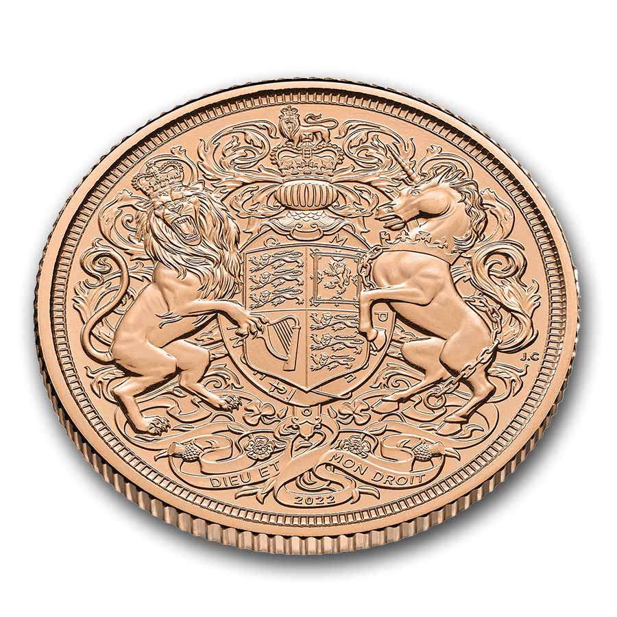 2022 Great Britain Gold Memorial Sovereign BU (King Charles III)