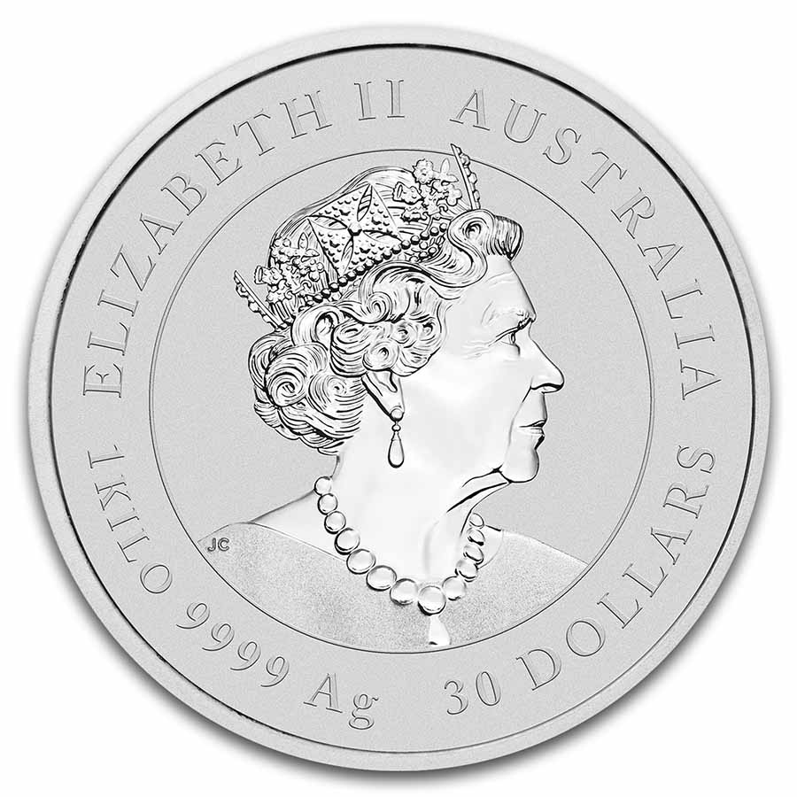 2023 Australia 1 kilo Silver Lunar Rabbit BU (Series III)