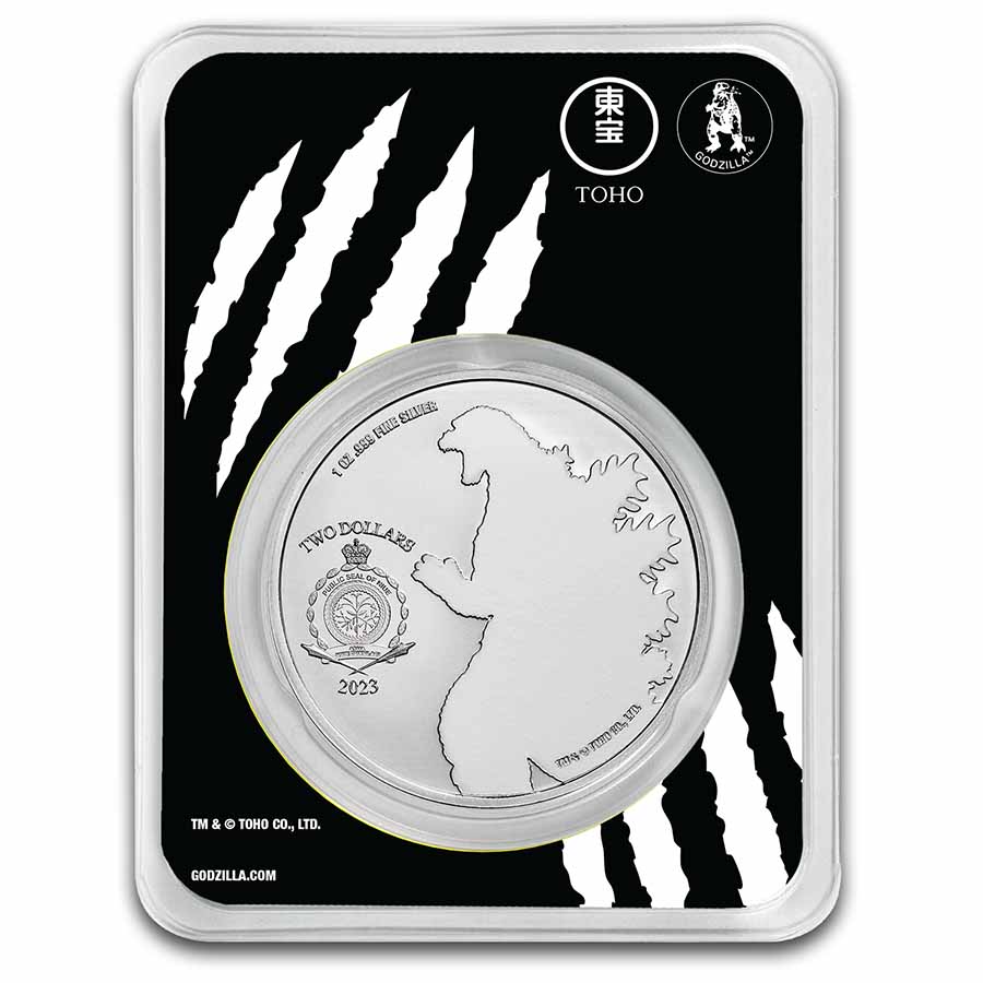 2023 Niue 1 oz Silver King Ghidorah Coin BU in TEP