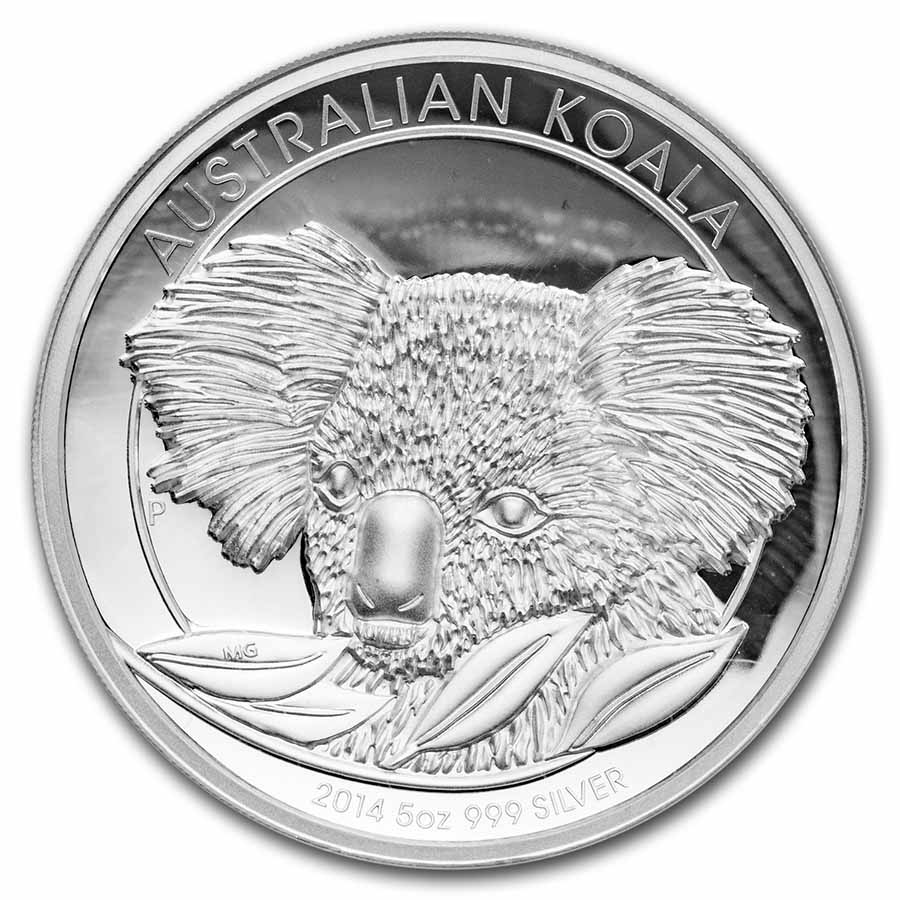 2014 AUS 5 oz Silver Koala NGC PF-70 UC HR (holder abrasions)