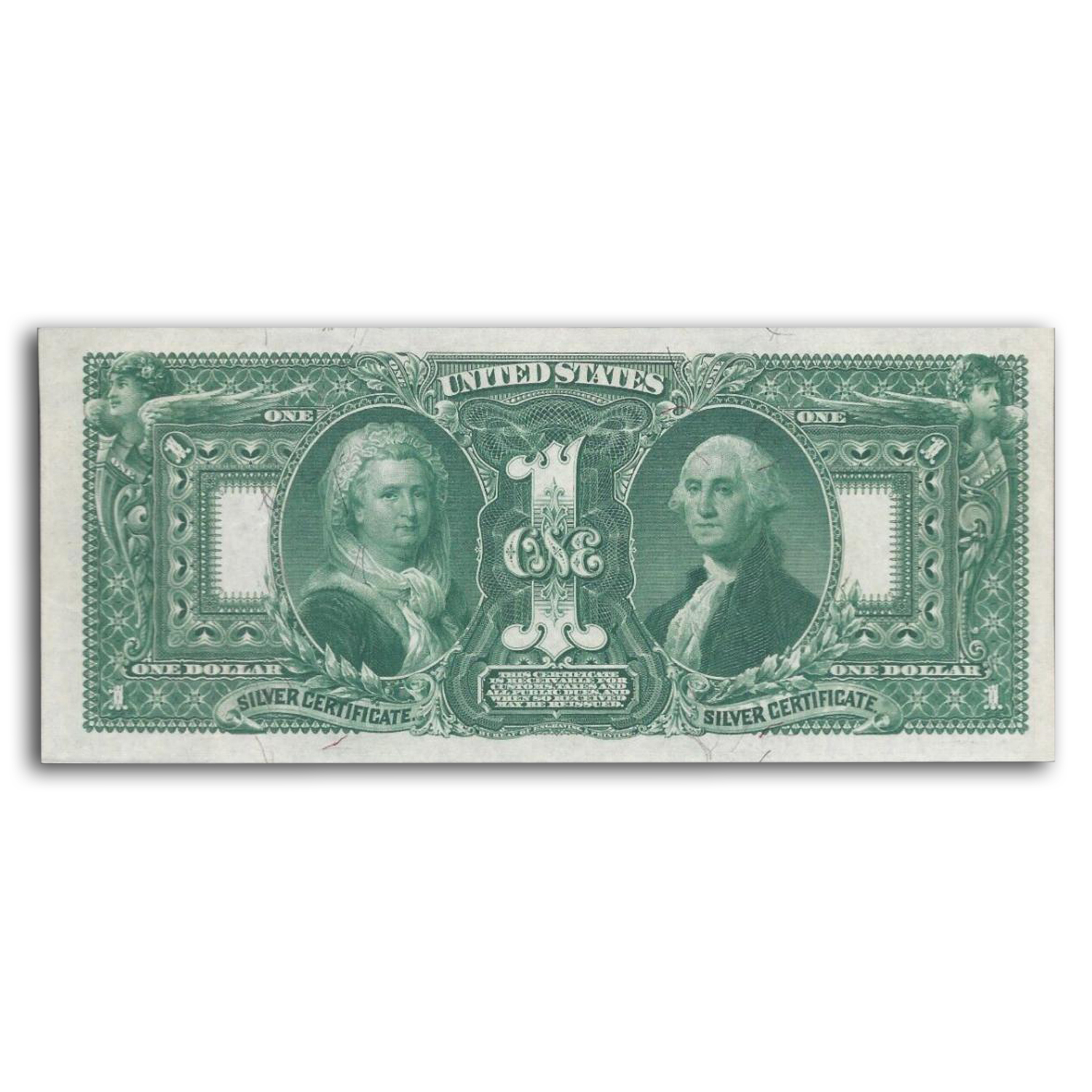 1896 $1.00 Silver Cert. Educational Note CU-63 PPQ PCGS (Fr#224)