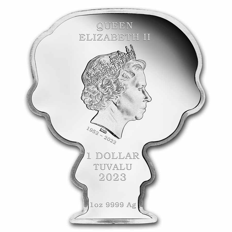 2023 Tuvalu 1 oz Silver James Bond Minted Mini Coin