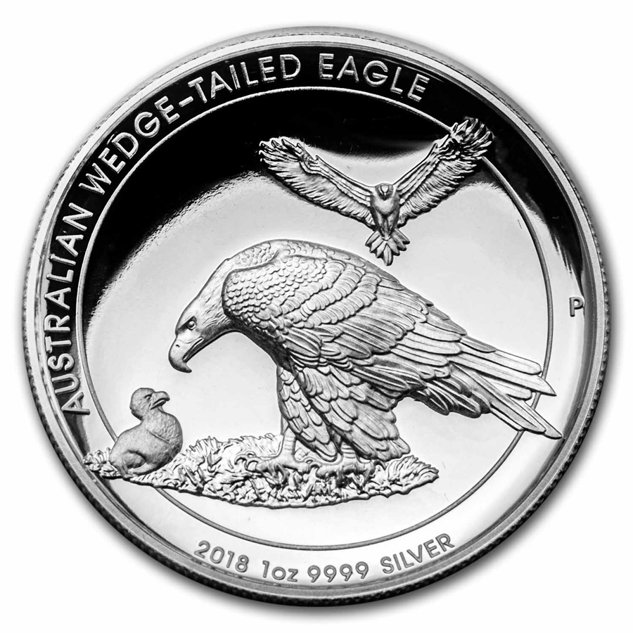 2018 Australia 1 oz Silver Wedge-Tailed Eagle PF-69 NGC UC HR