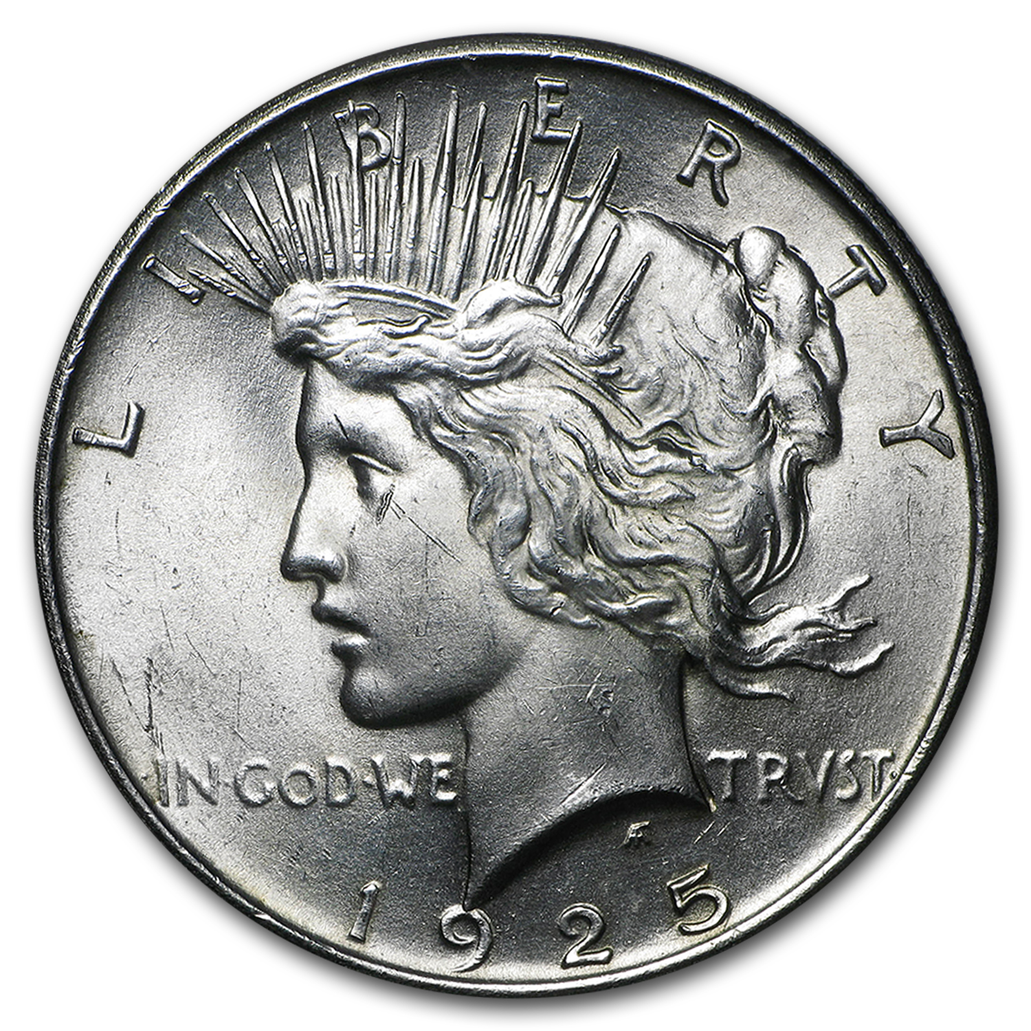 1925 Peace Silver Dollars BU (20-Coin Roll)