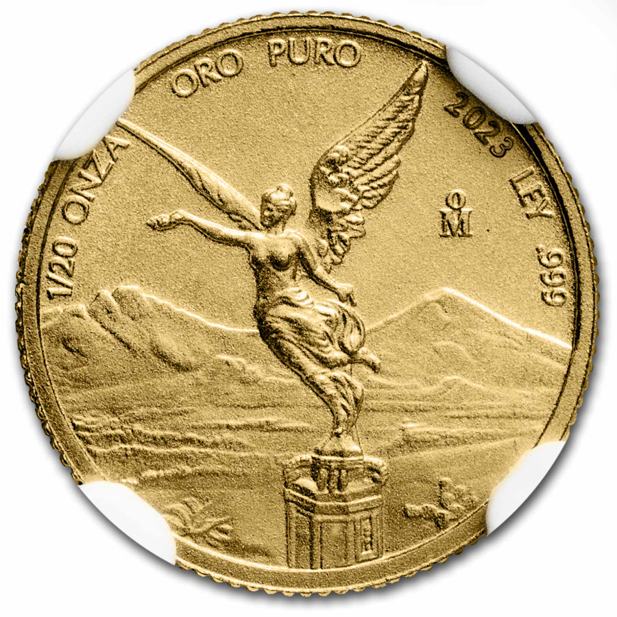 2023 Mexico 1/20 oz Gold Libertad MS-70 NGC (ER, Coat of Arms)