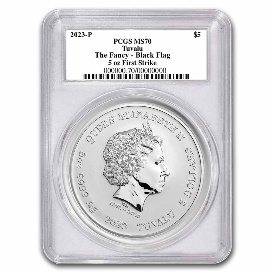 2023 Tuvalu 5 oz Silver The Fancy MS-70 PCGS (FS)