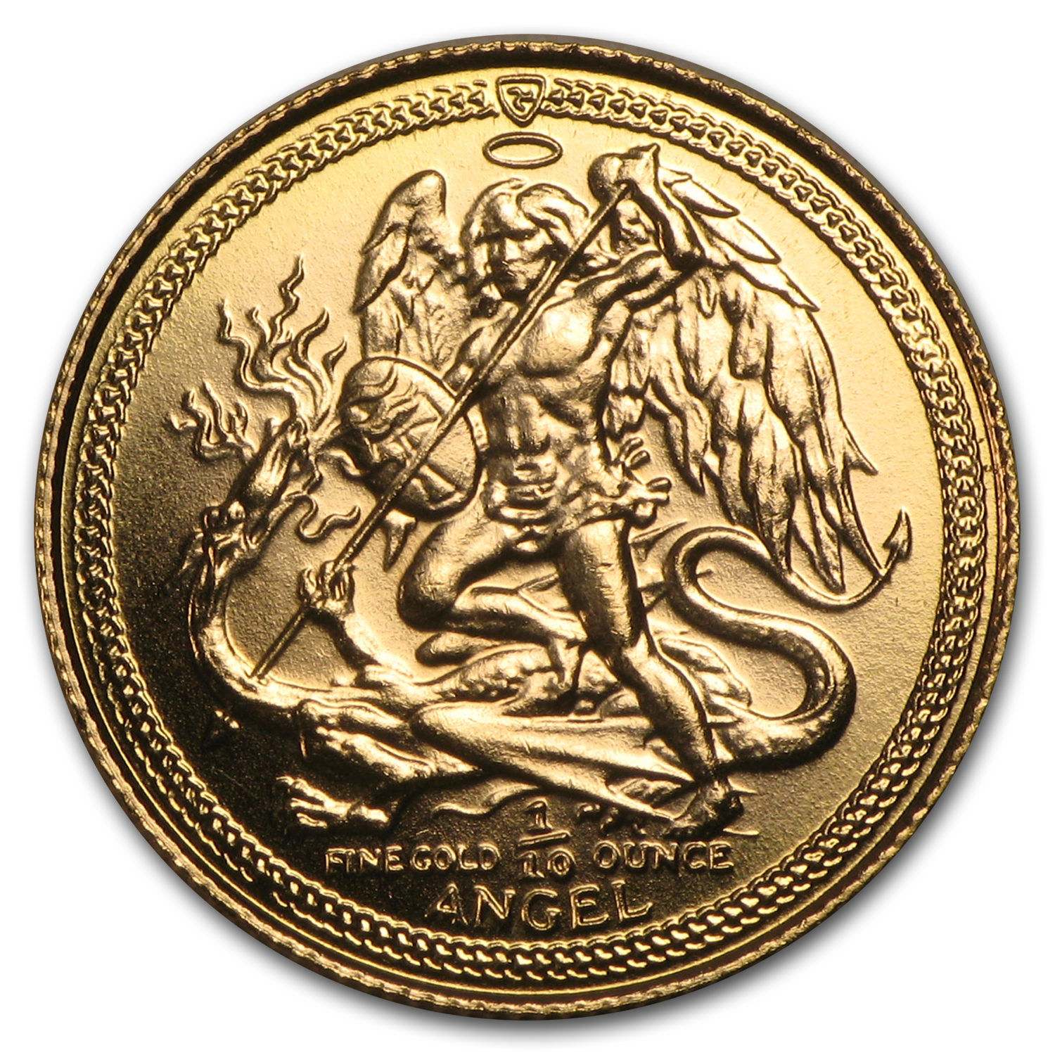 Isle of Man 1/10 oz Gold Angel BU/Proof (Random Years)